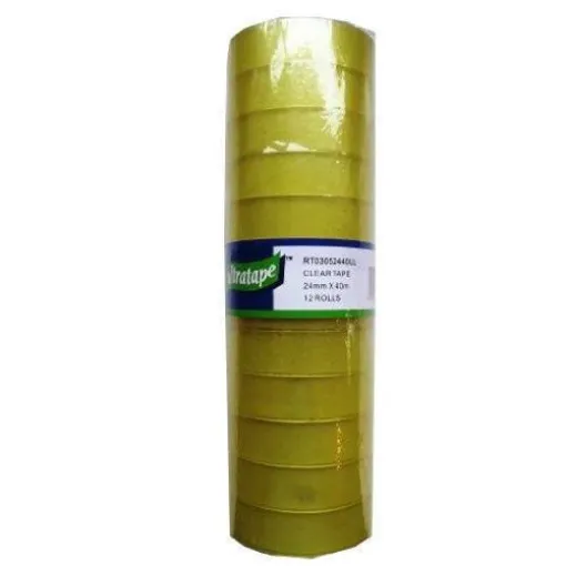 Picture of Ultratape 24mm x 40m Clear Sticky Tape 12 36 72 Rolls